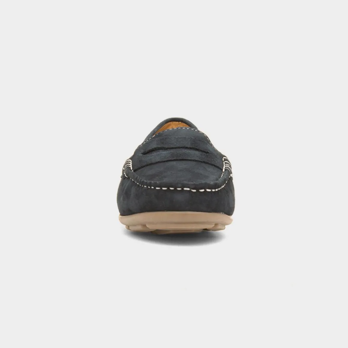 Hush Puppies Margot Womens Navy Leather Loafer
