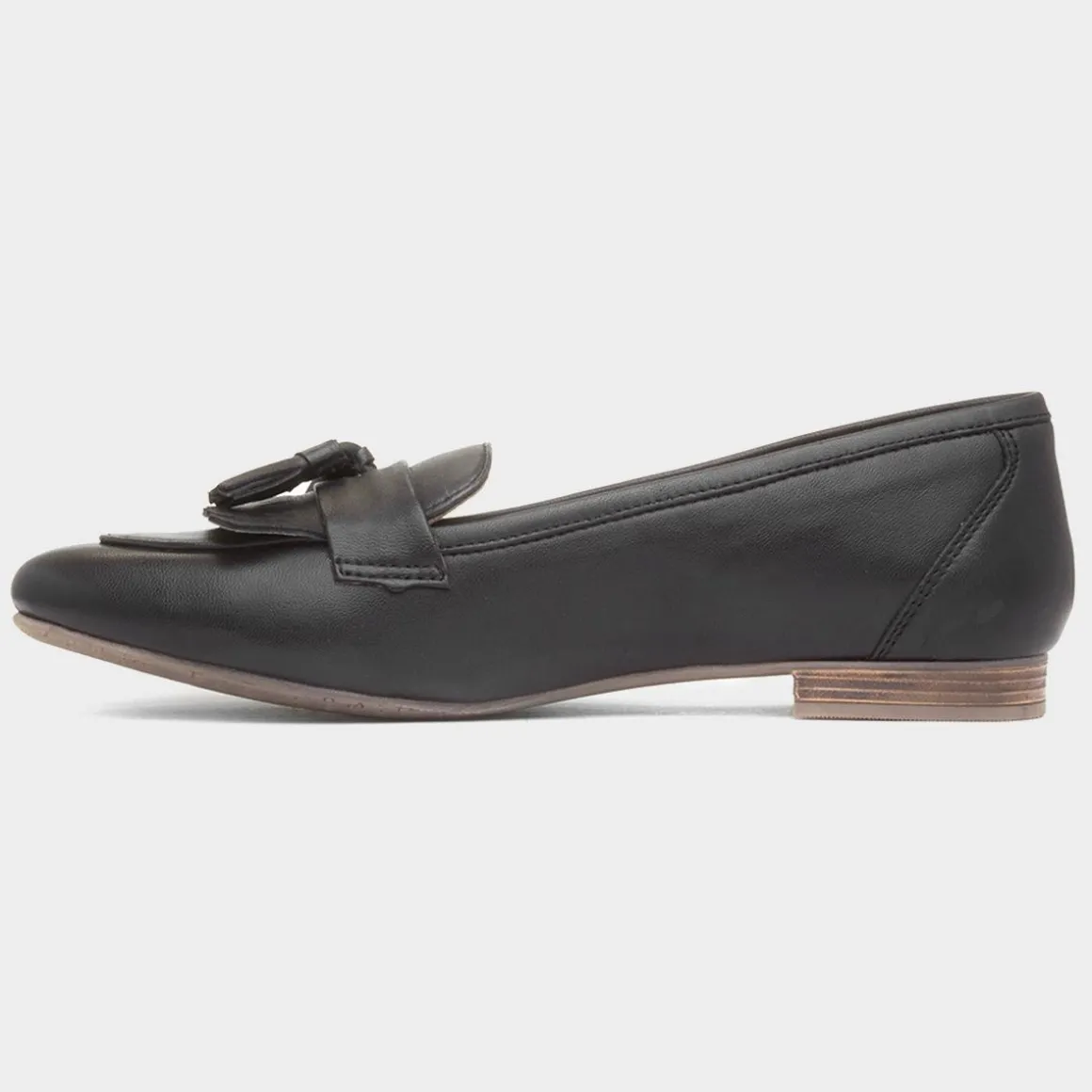 Hush Puppies Marissa Womens Black Leather Loafer