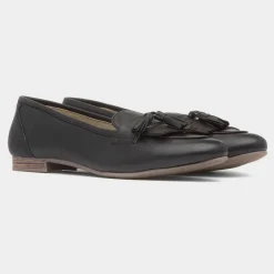 Hush Puppies Marissa Womens Black Leather Loafer