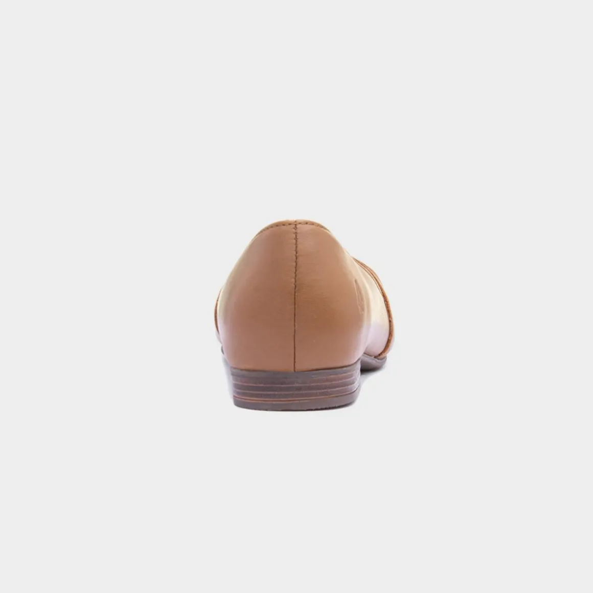 Hush Puppies Marley Womens Tan Leather Ballerina