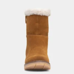 Hush Puppies Mary Womens Tan Suede Calf Boot