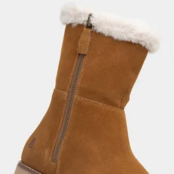 Hush Puppies Mary Womens Tan Suede Calf Boot