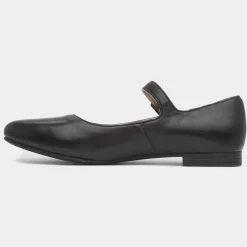 Hush Puppies Melissa Womens Black Leather Shoe