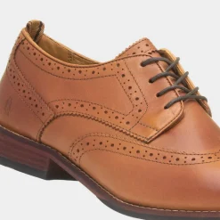 Hush Puppies Natalia Womens Tan Leather Brogue