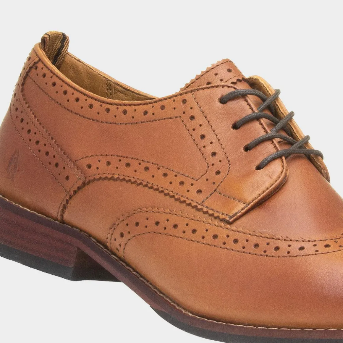 Hush Puppies Natalia Womens Tan Leather Brogue