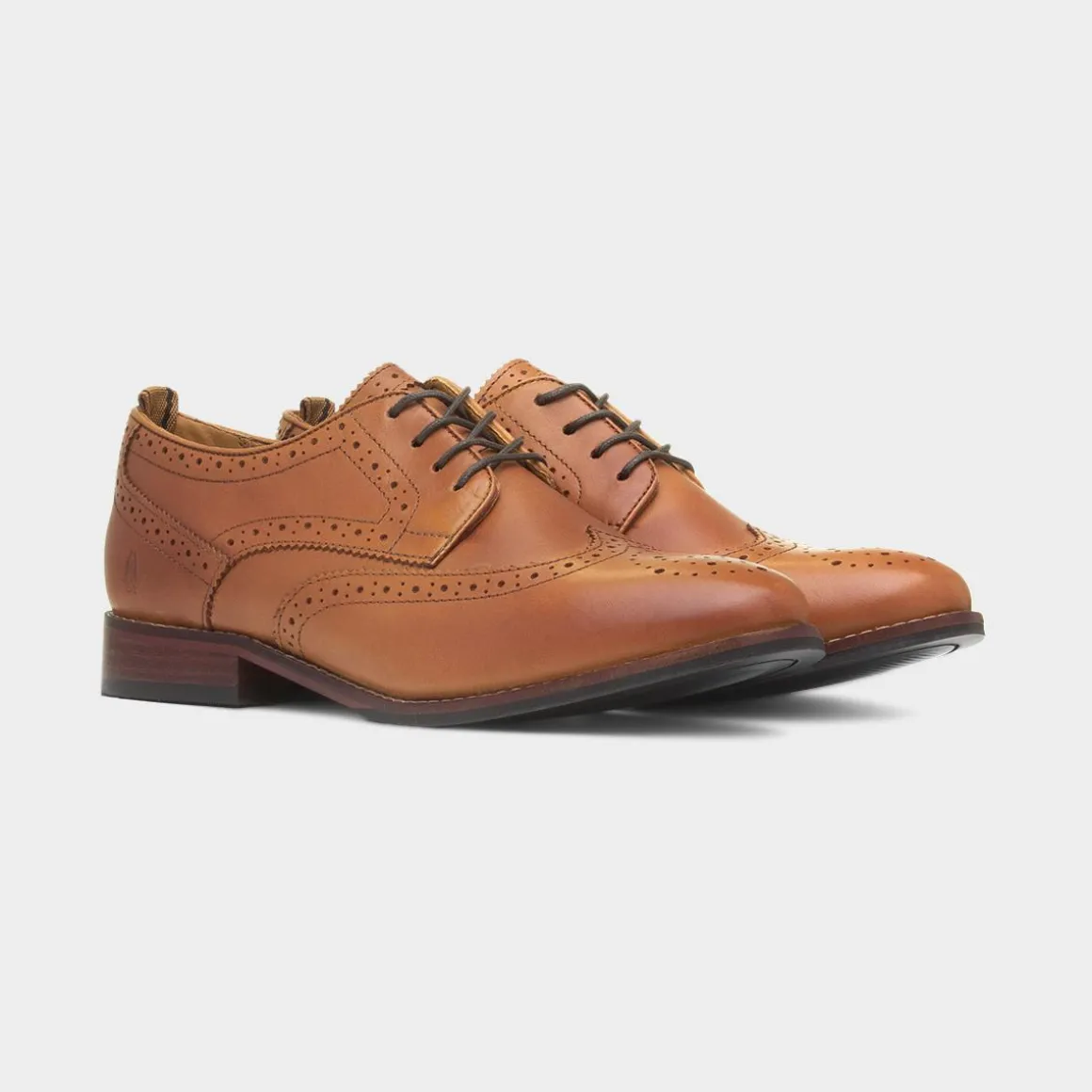 Hush Puppies Natalia Womens Tan Leather Brogue
