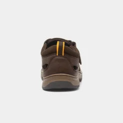 Hush Puppies Rucker Mens Brown Leather Sandal