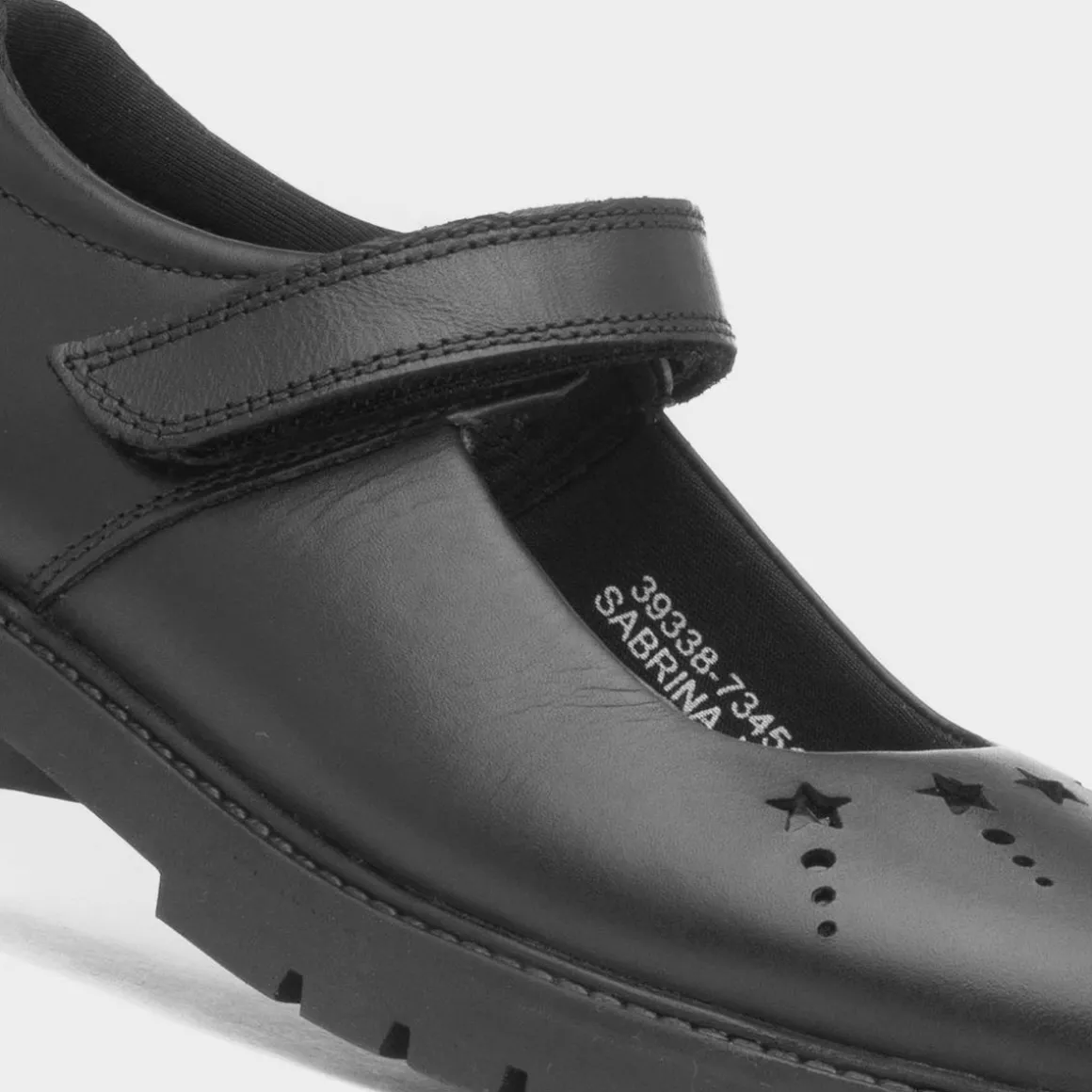 Hush Puppies Sabrina Girls Black School Shoe