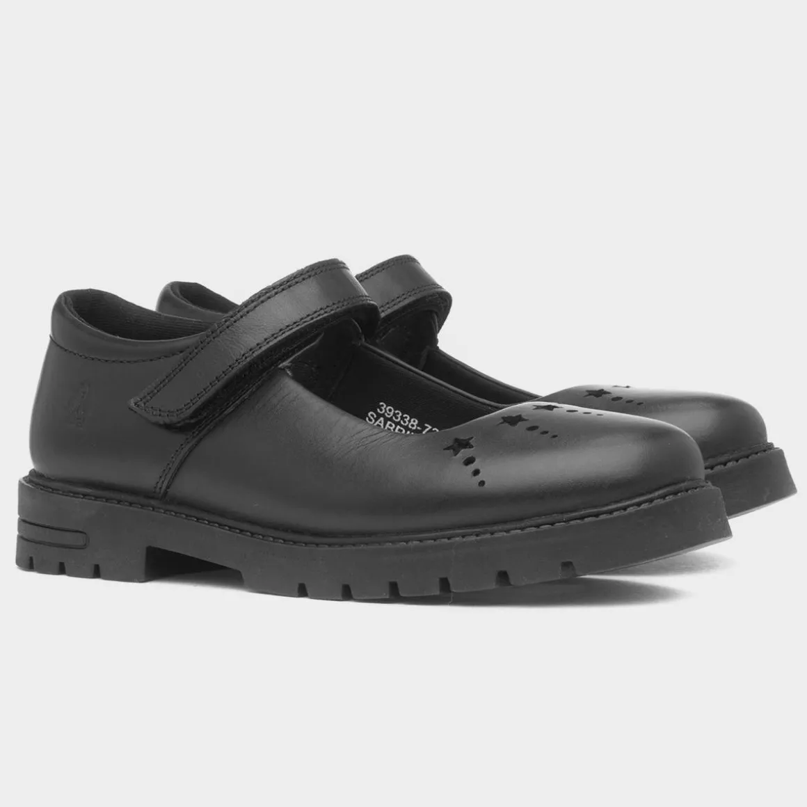 Hush Puppies Sabrina Girls Black School Shoe