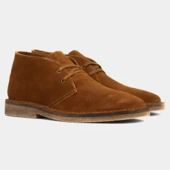 Hush Puppies Samuel Mens Tan Suede Desert Boot