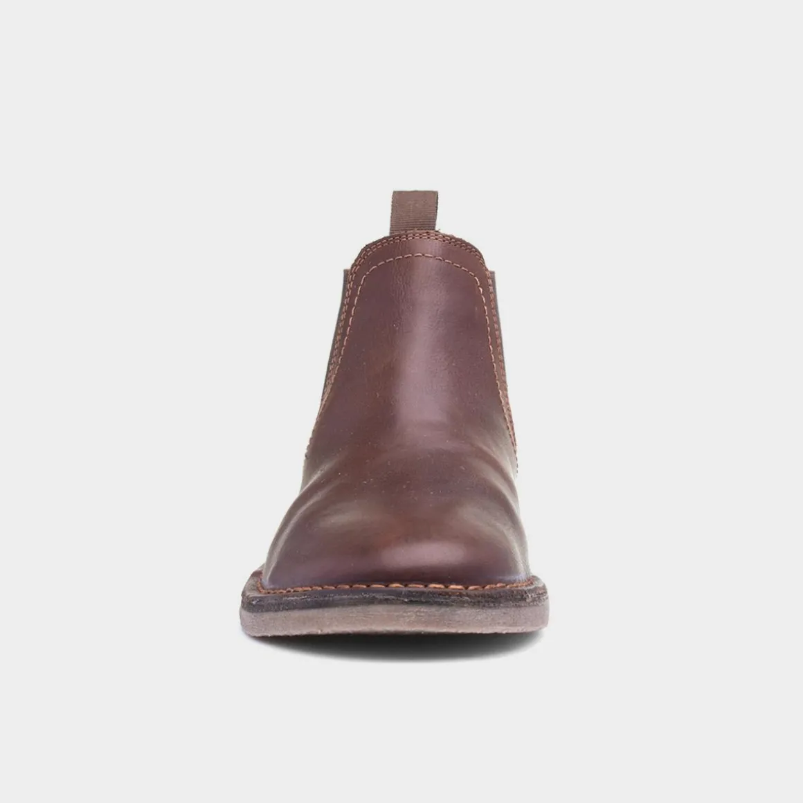 Hush Puppies Shaun Mens Brown Leather Boot