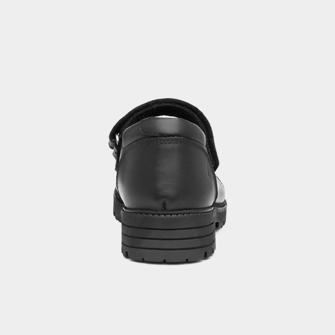 Hush Puppies Talisman Girls Black Leather Shoe