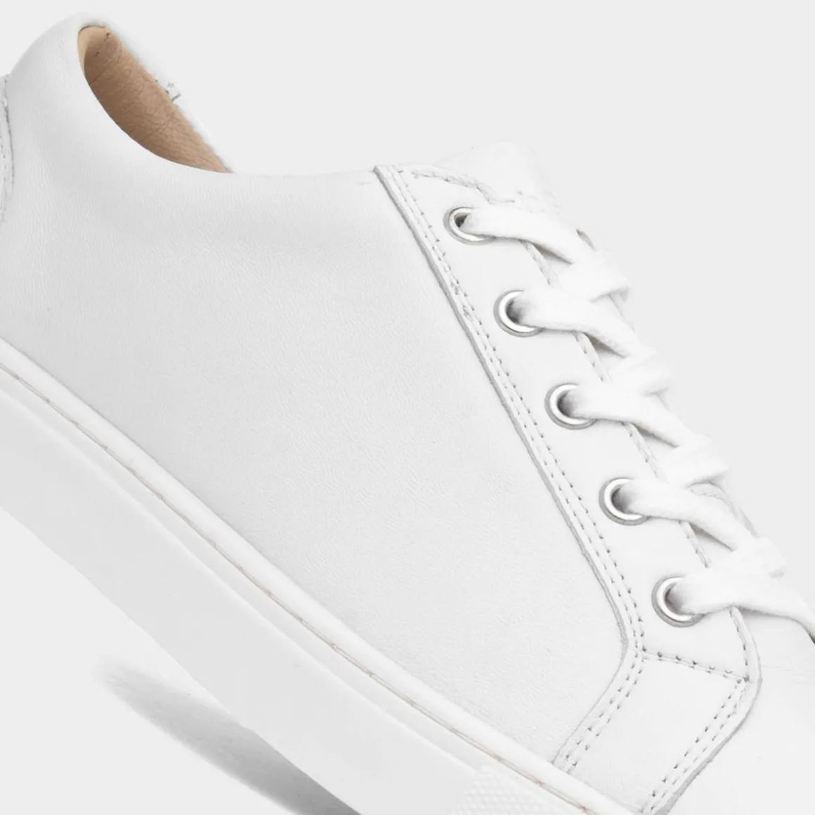 Hush Puppies Tessa Womens White Canvas