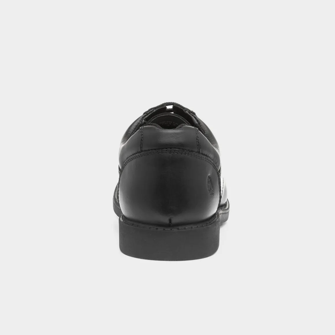 Hush Puppies Tim Boys Black Leather Shoe