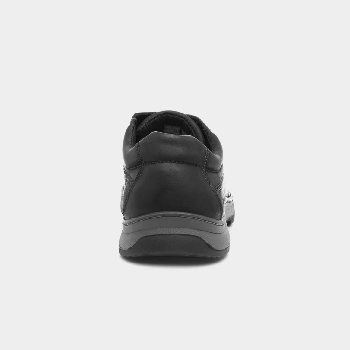 Hush Puppies Tucker Mens Leather Shoe in Black