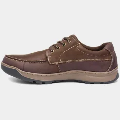 Hush Puppies Tucker Mens Brown Leather Shoe