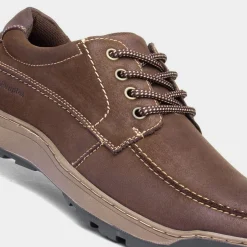 Hush Puppies Tucker Mens Brown Leather Shoe