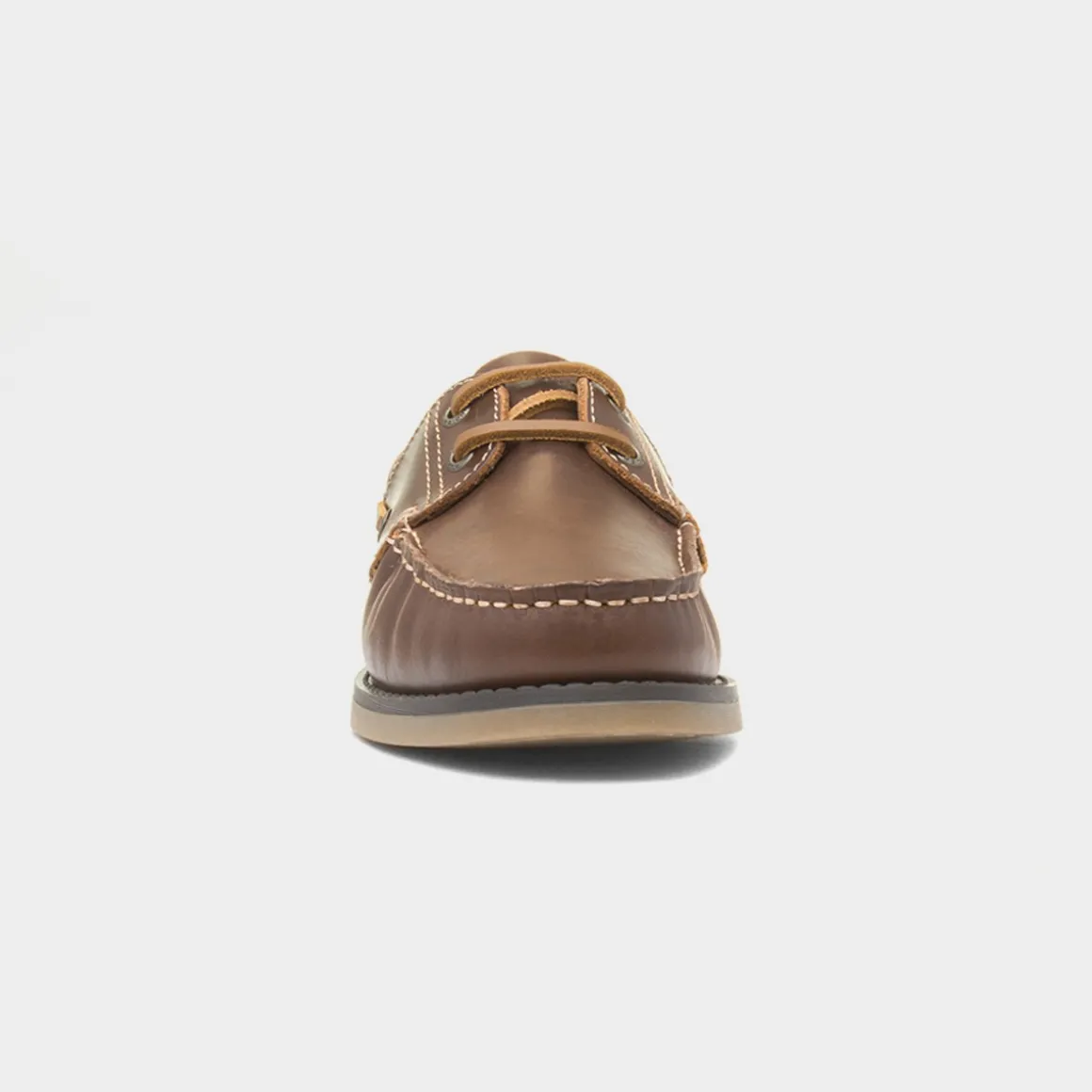 Hush Puppies Wilson Mens Brown Leather Boat Shoe