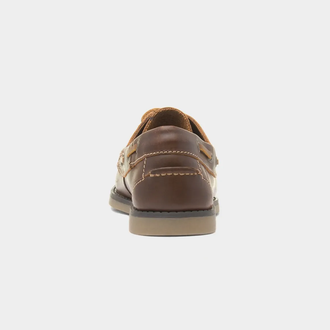 Hush Puppies Wilson Mens Brown Leather Boat Shoe
