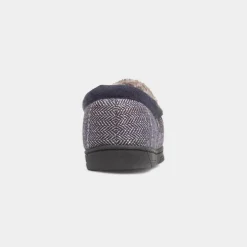 Jo & Joe Aaron Mens Navy Moccasin Slipper