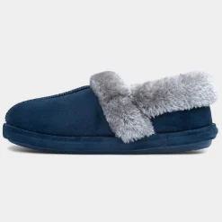Jo & Joe Avery Womens Navy Ankle Bootie Slipper