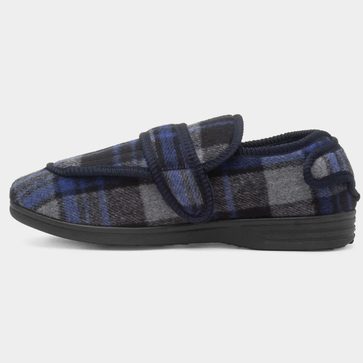 Jo & Joe Buxton Mens Navy Wider Fit Slipper