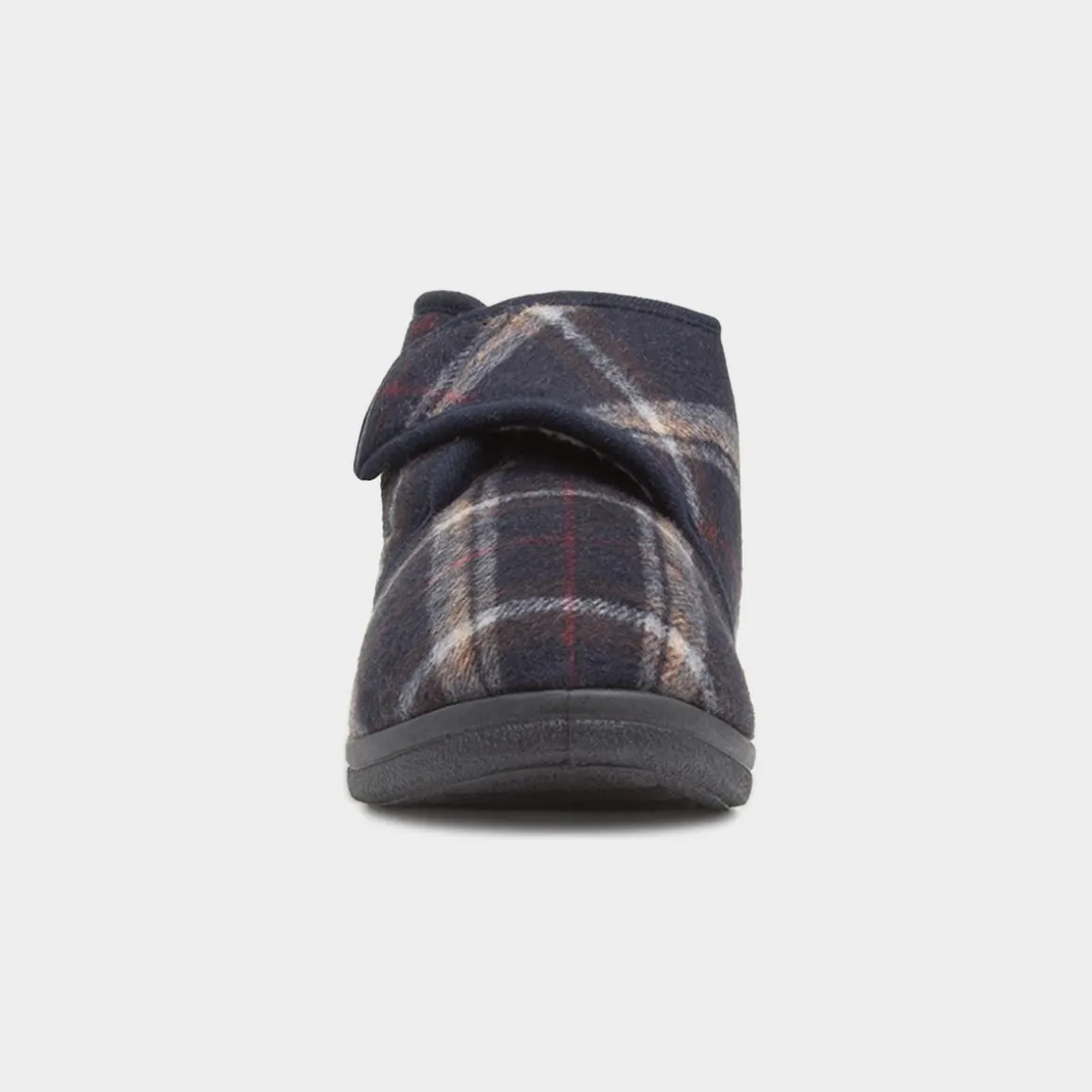 Jo & Joe Cecil Mens Navy Tartan Bootie