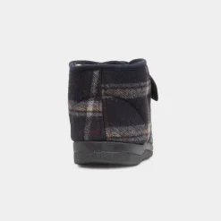 Jo & Joe Cecil Mens Navy Tartan Bootie