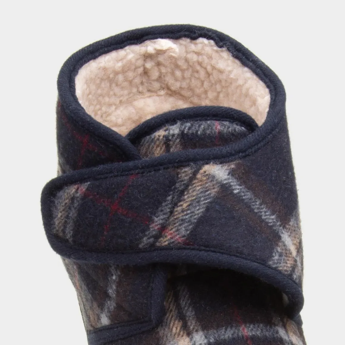 Jo & Joe Cecil Mens Navy Tartan Bootie