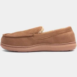 Jo & Joe Drysdale Mens Tan Moccasin Slipper