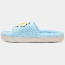 Jo & Joe Happy Womens Light Blue Slipper