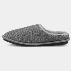 Jo & Joe Howard Mens Black & White Mule Slipper