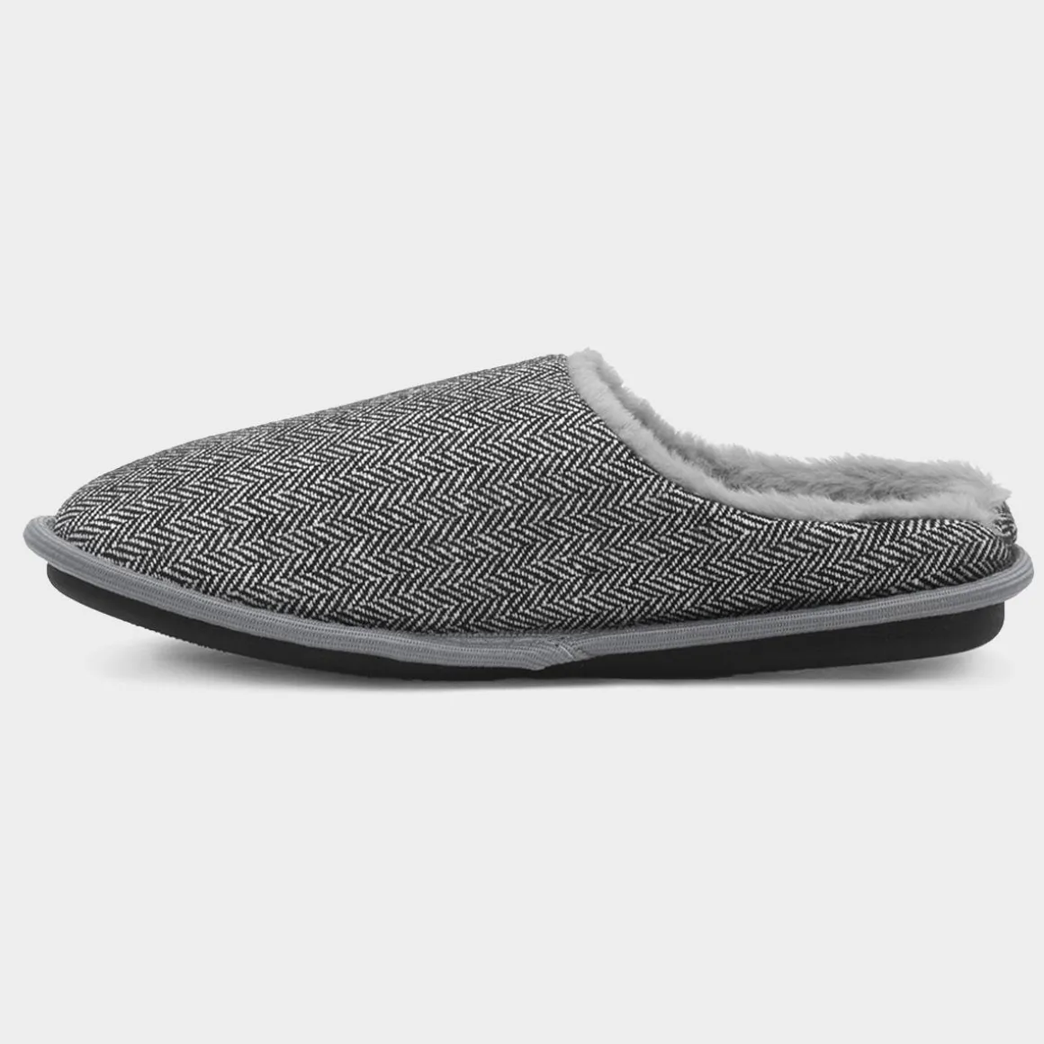 Jo & Joe Howard Mens Black & White Mule Slipper
