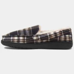 Jo & Joe Livingston Mens Navy Moccasin Slipper