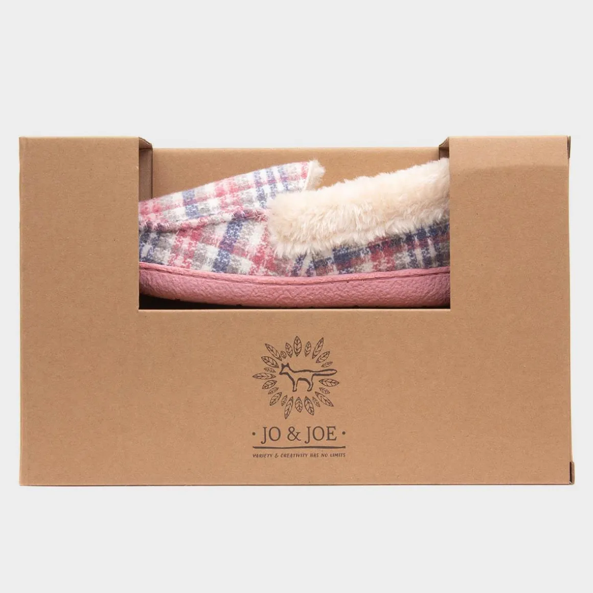 Jo & Joe Thistle Womens Pink Tartan Moccasin