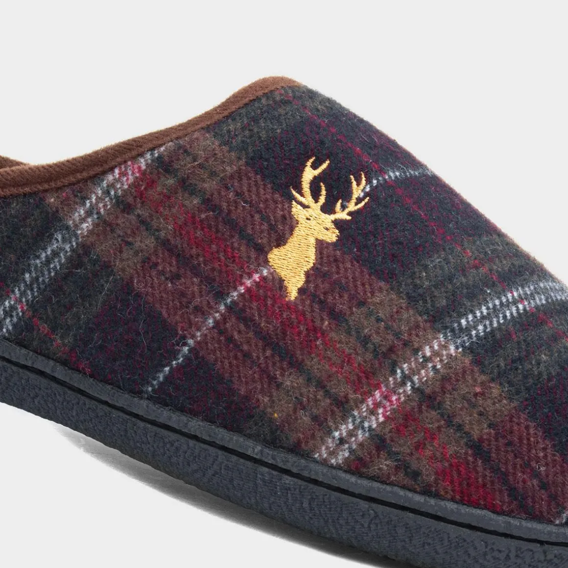 Jo & Joe Wharfedale Mens Brown Tartan Mule