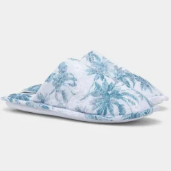 Jo & Joe Womens Hawaii Blue Mule Slipper