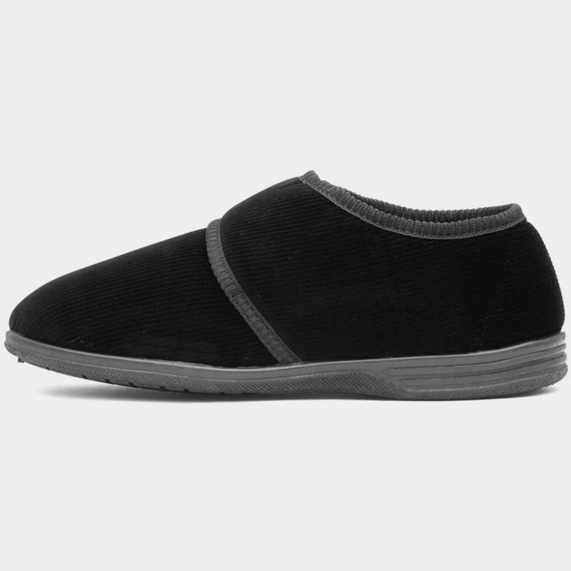 Jo & Joe Zak Mens Black Wider Fitting Slipper