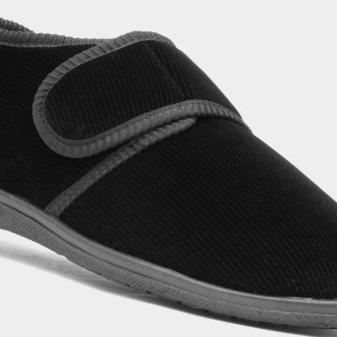 Jo & Joe Zak Mens Black Wider Fitting Slipper