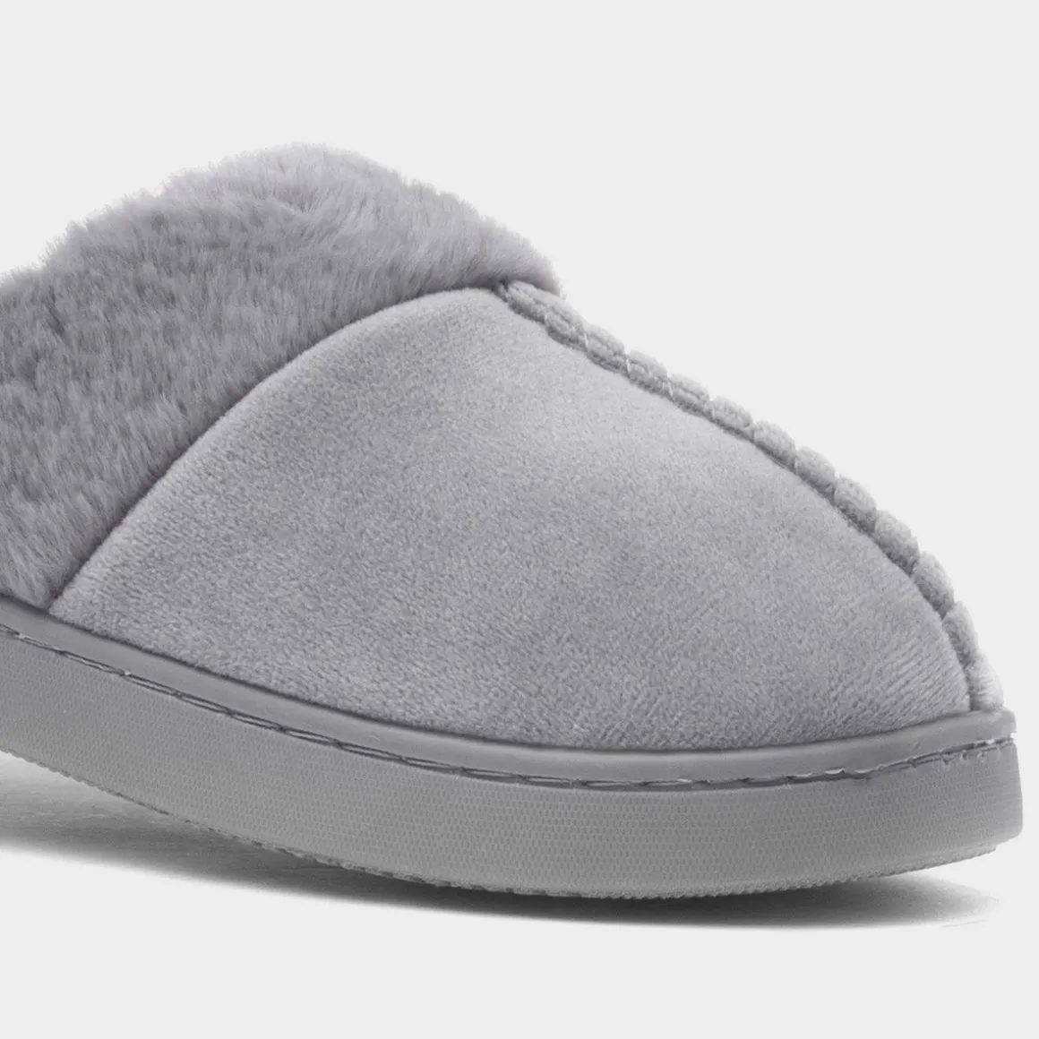 Jo & Joe Zoe Womens Grey Mule Slipper