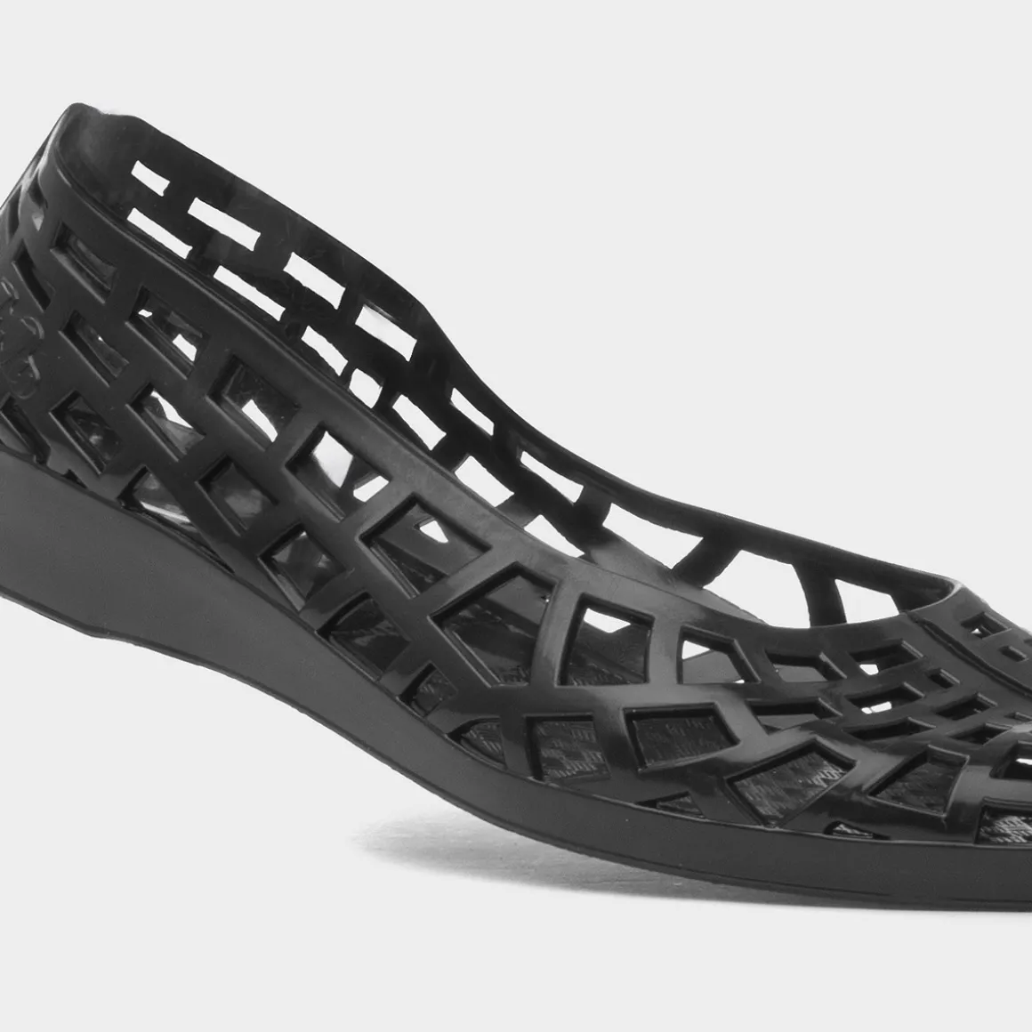 JuJu Christabel Womens Black Wedge Jelly Shoe
