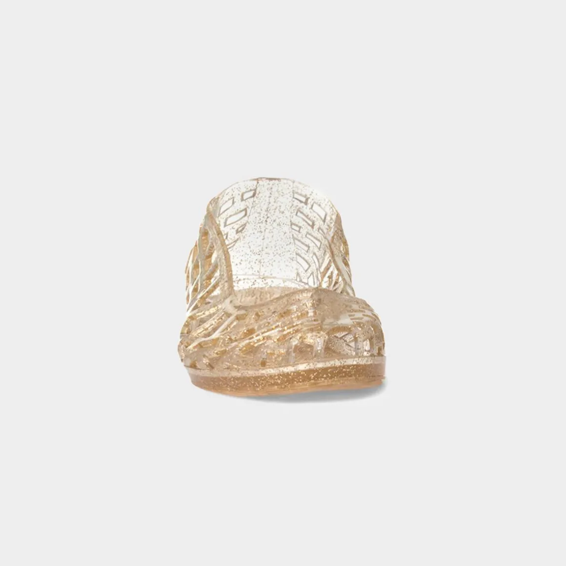 JuJu Christabel Womens Gold Glitter Jelly Shoe