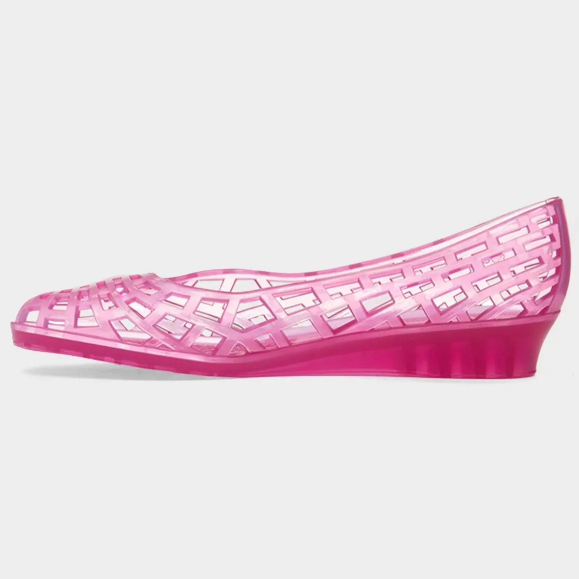 JuJu Christabel Womens Pink Wedge Jelly Shoe