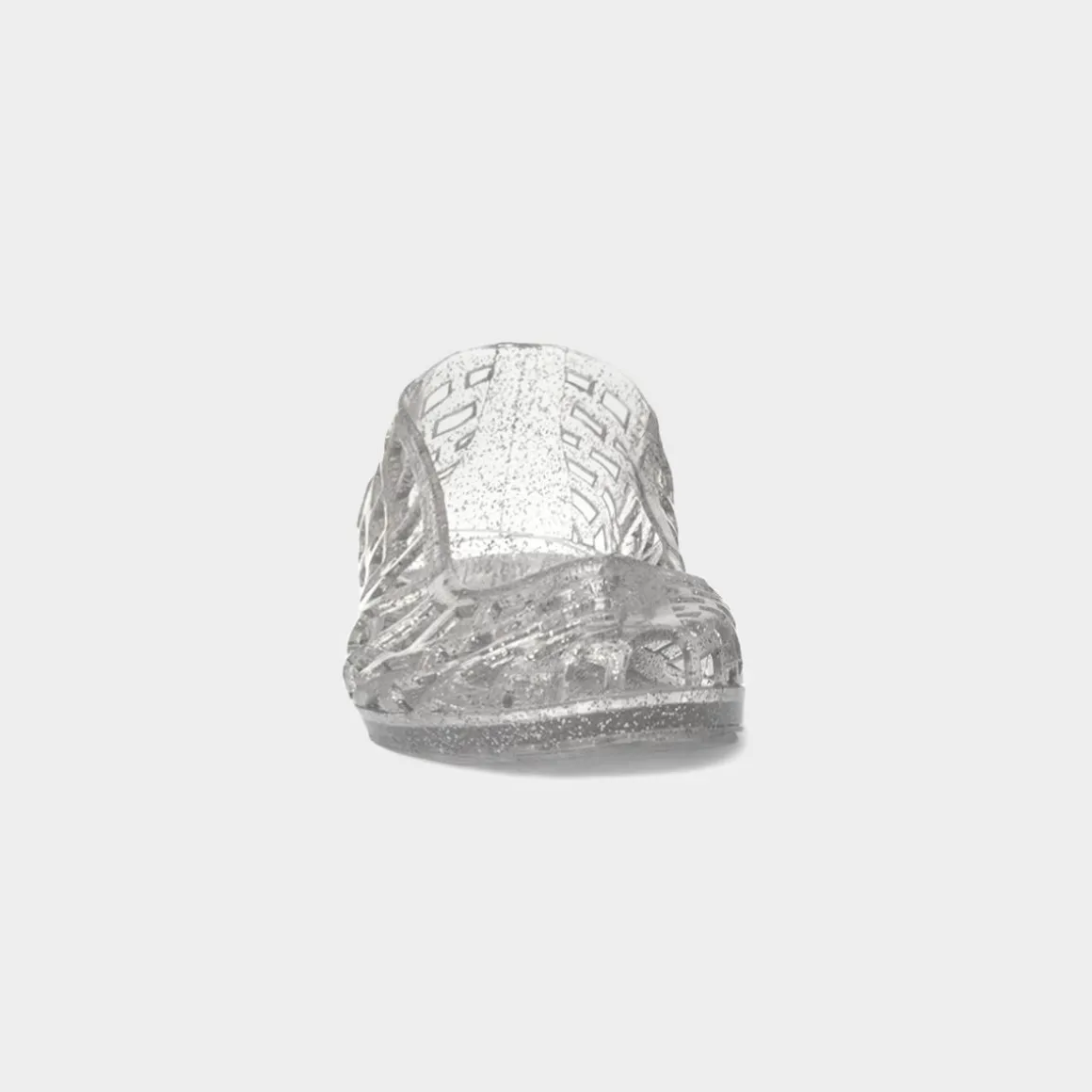 JuJu Christabel Womens Silver Glitter Jelly Shoe