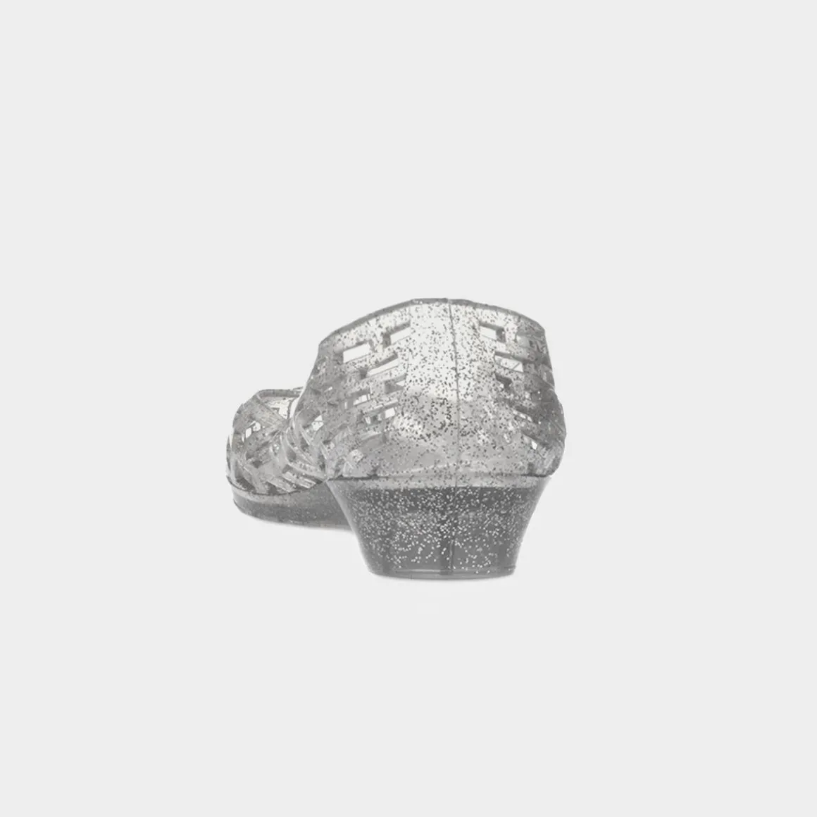 JuJu Christabel Womens Silver Glitter Jelly Shoe