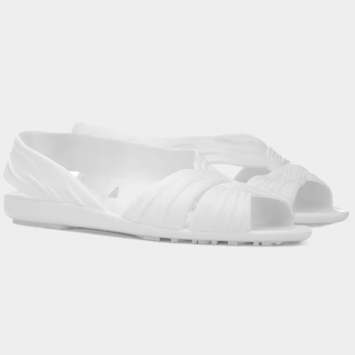 JuJu Fergie Womens White Jelly Sandal