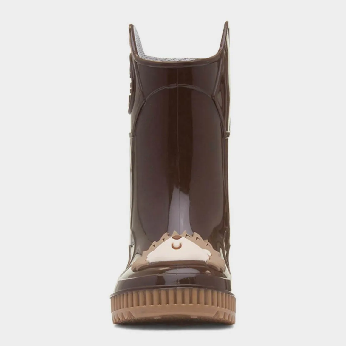 JuJu Kids Dark Brown Hedgehog Welly