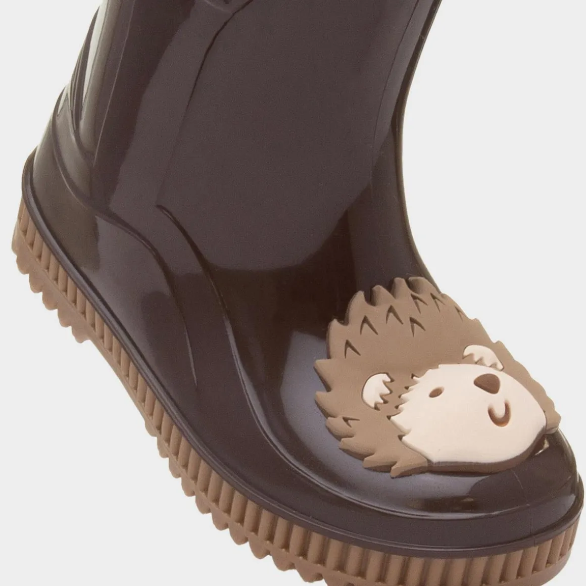 JuJu Kids Dark Brown Hedgehog Welly