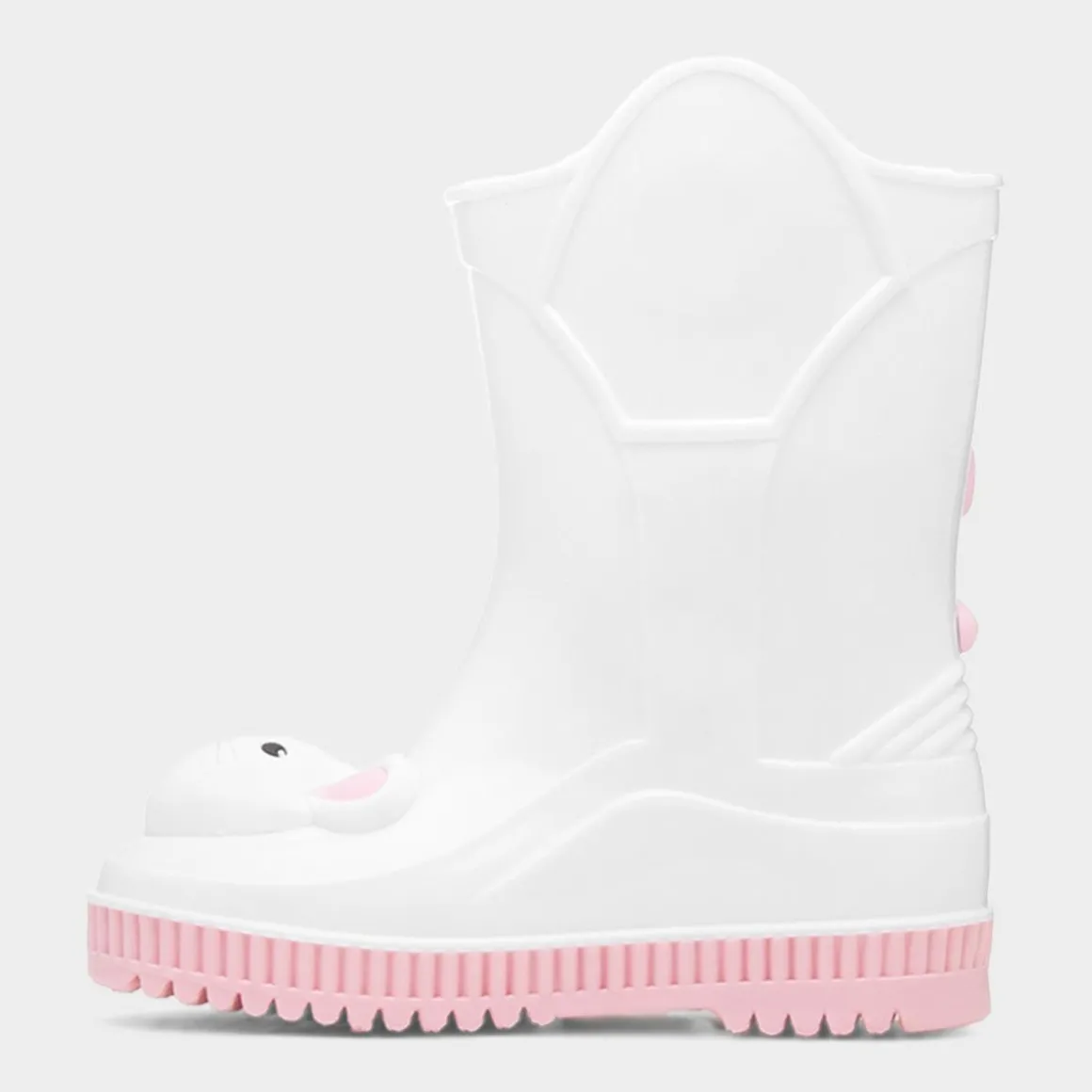 JuJu Kids White Mouse Welly