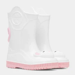 JuJu Kids White Mouse Welly